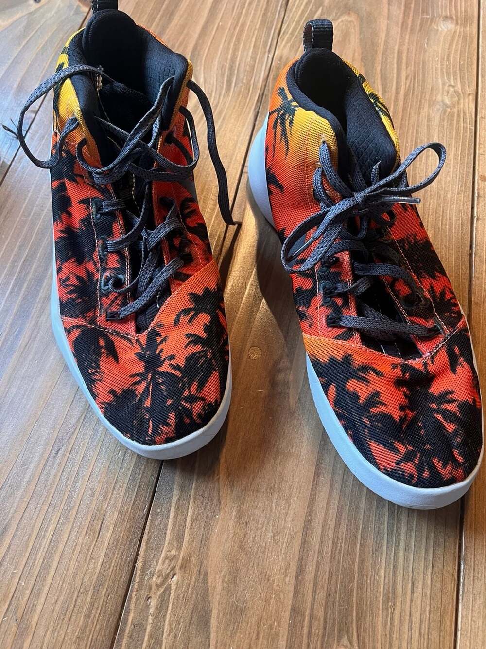Nike Precision 4 Sunset Palm Tree Basketball Shoes Size 9